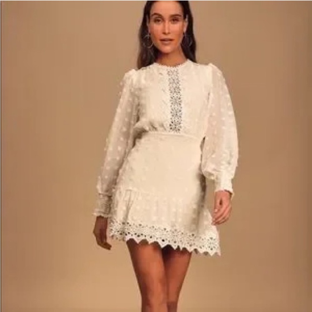 Lulus lust to love cream dress